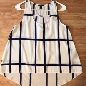 White and Blue tank top